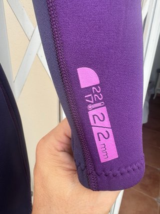 Traje de neopreno morado mujer TRIBORD