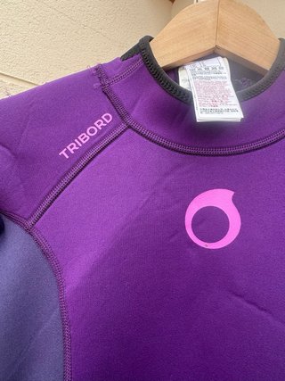 Traje de neopreno morado mujer TRIBORD
