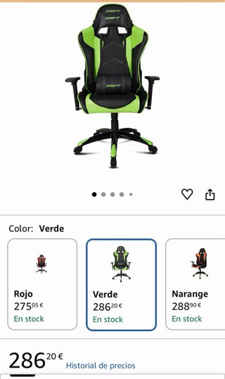 Silla Gaming Drift DR300 Negra/Verde
