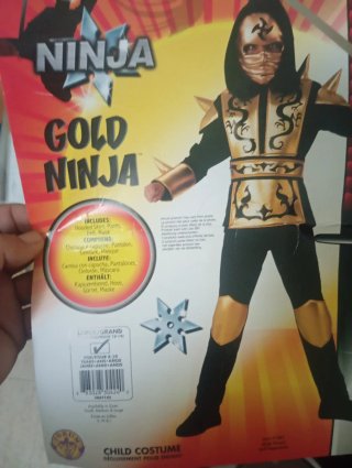 Disfraz Ninja Dorado Niño