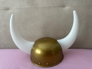 Casco vikingo disfraz adulto