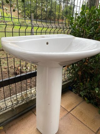 Lavamanos de porcelana blanco