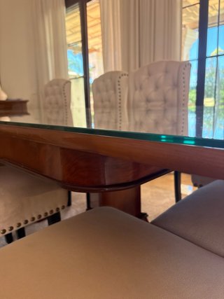 Mesa comedor extensible y 10 sillas