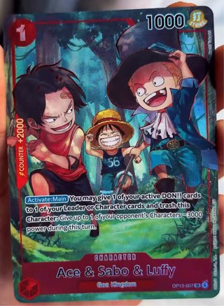 One Piece TCG Ace Sabo Luffy OP13-007