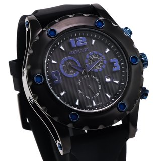 Orologio Cronografo Mercury Swiss Made Nero Blu