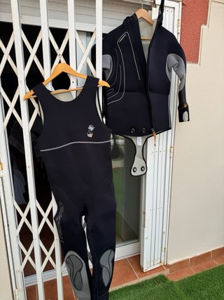 Traje de buceo mujer Tribord negro