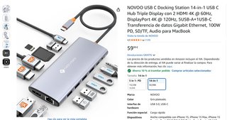 Hub USB-C 14 puertos