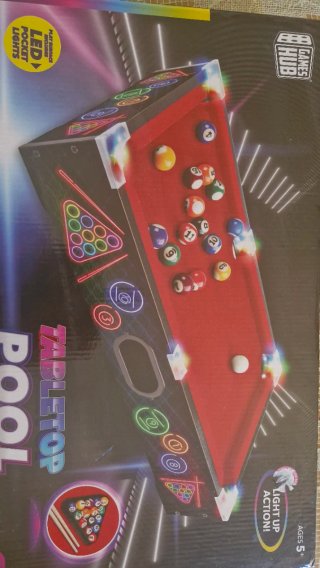 Billar de mesa con luces LED