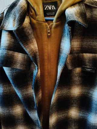 Sobrecamisa Zara cuadros