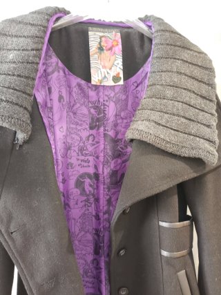Abrigo Desigual Negro Talla M