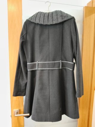 Abrigo Desigual Negro Talla M