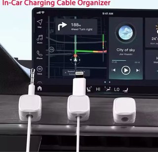 12 Clips Magnéticos Adhesivos para Cables