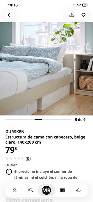 Cama Gursken Ikea sin abrir