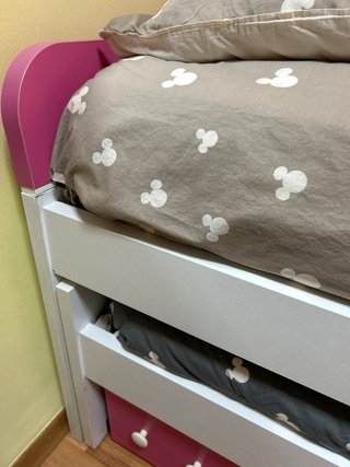 Cama nido infantil con cajones, se da desmontada