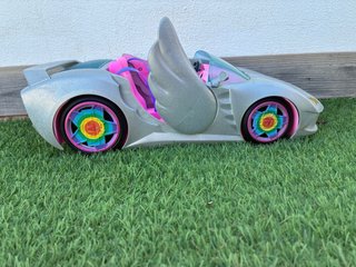 Coche Barbie Extra Mattel Descapotable Plateado