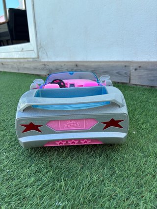 Coche Barbie Extra Mattel Descapotable Plateado