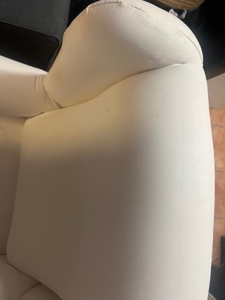 Sillón balancín lactancia polipiel blanco