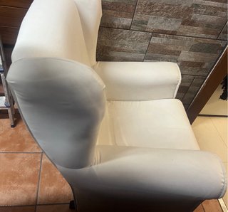 Sillón balancín lactancia polipiel blanco