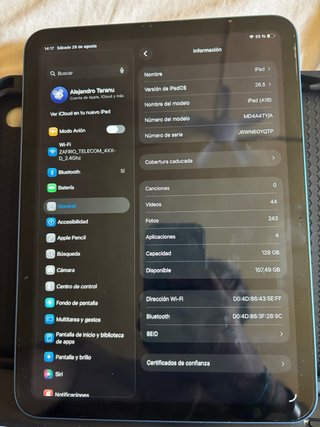 iPad mini 4 Space Gray como nuevo