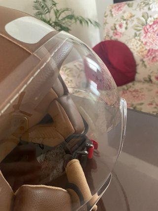 Casco Moto Marrón con Visera Precio unidad