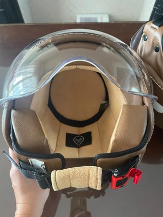Casco Moto Marrón con Visera Precio unidad
