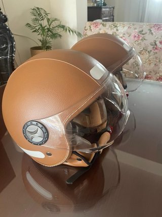 Casco Moto Marrón con Visera Precio unidad