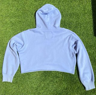 Sudadera Hollister Croped Azul Celeste (Talla S/M)