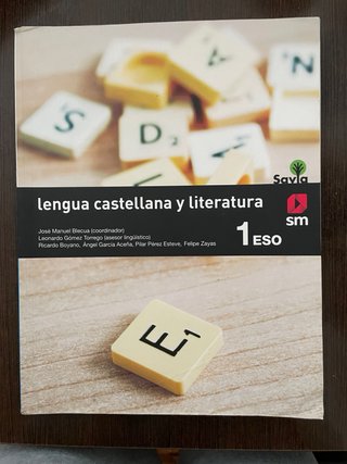 Libros de 1 de la ESO de lengua y literatura.