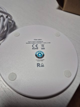 Cargador Inalámbrico Qi 15W