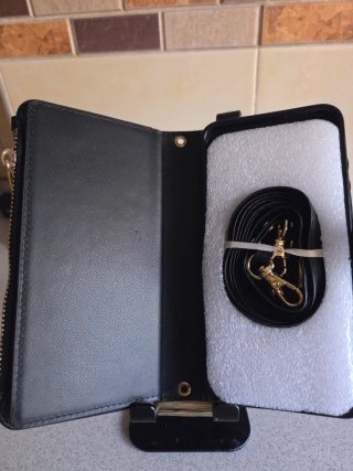 Cartera porta móvil con cremallera