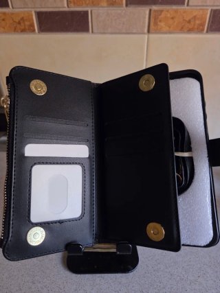 Cartera porta móvil con cremallera