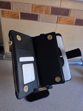 Cartera porta móvil con cremallera
