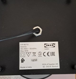Coppia Lampade da Tavolo Nere