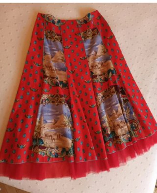 Falda Derhy Estampado Egipcio