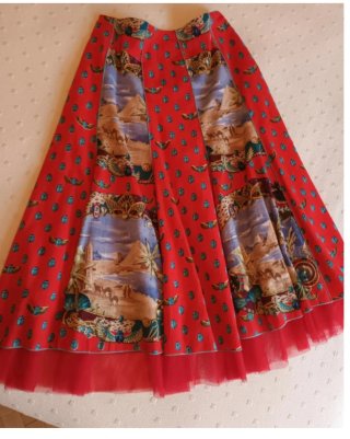 Falda Derhy Estampado Egipcio