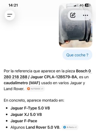 Caudalímetro Bosch