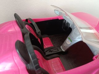 Coche Barbie Rosa Descapotable