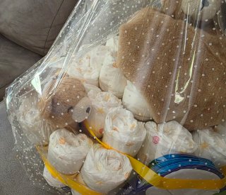 Tarta de pañales unisex
