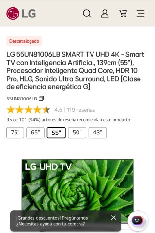 TV LG 55 4K UHD Smart TV