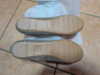 Bailarinas mujer talla 41 doradas y plateadas