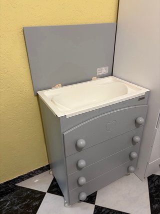 Cómoda bebé Mi Cuna gris