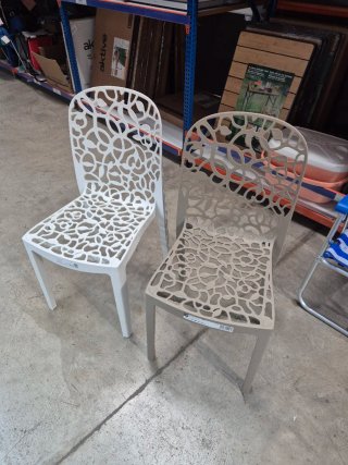 Sillas de terraza de plástico precio por unidad