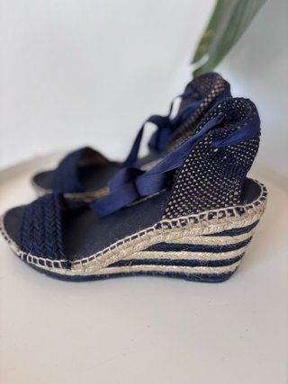 Cuñas Esparto Azul y Beige