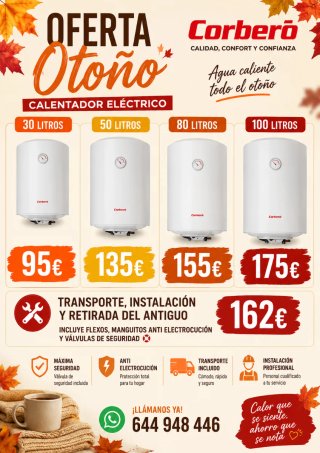 Calentador Eléctrico Corberó Blanco