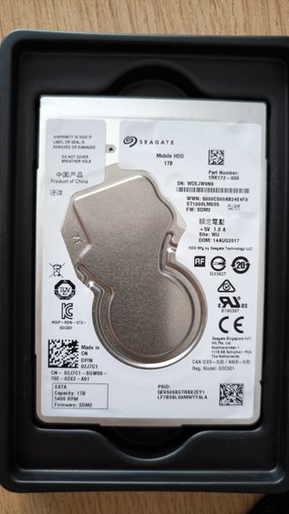 HDD Seagate 1TB 2.5 SATA 5400RPM