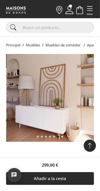 Aparador Maisons du Monde Artic Blanco