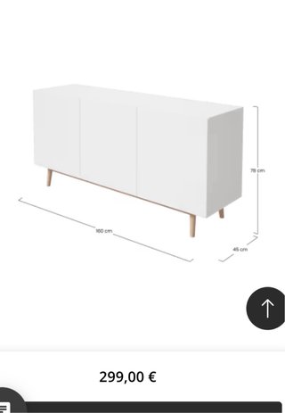 Aparador Maisons du Monde Artic Blanco