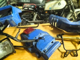 Piezas moto 600cc azul