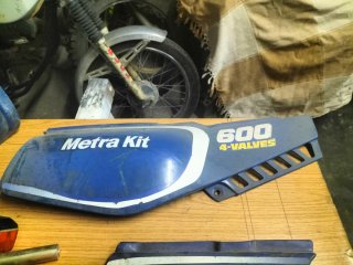 Piezas moto 600cc azul