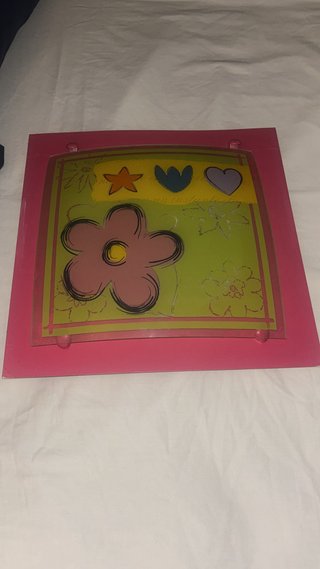 Lámpara infantil flores y estrellas